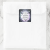 The Lord's Prayer Vierkante Sticker (Tas)