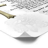 The Lord's Prayer (wit) Poster (Hoek)