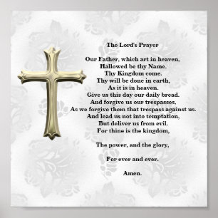 The Lord's Prayer (wit) Poster