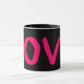 The Love Mok 11oz Black roze by Zazz_it (Midden)