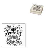 The Love of a Family Quote Rubberstempel (Gestempeld)