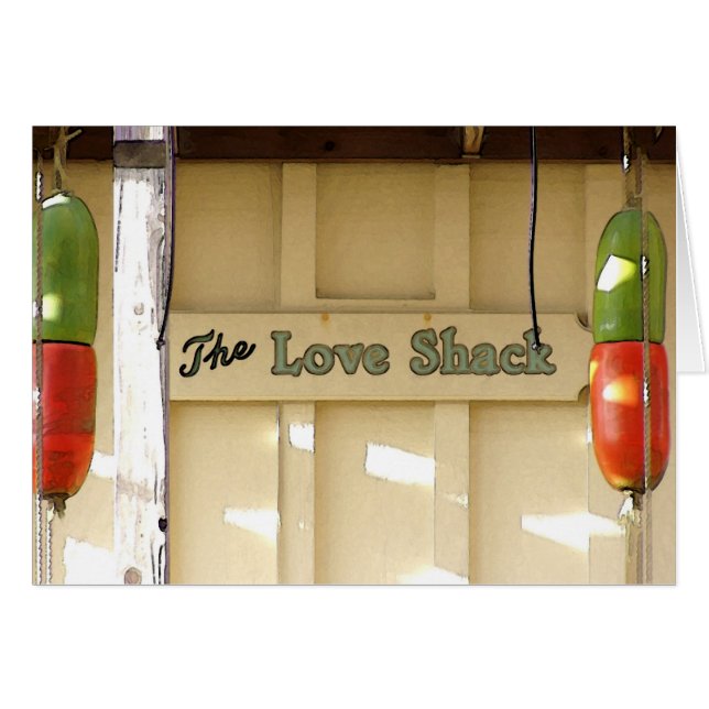The Love Shack - Card (Voorkant Horizontaal)