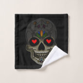 The Love Skull Bad Handdoek (Wasdoekje)
