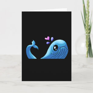 The Love Whale   Spout Hart Valentijn Kaart