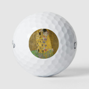 The Lovers Kissingembrace by Gustav Klimt Golfballen