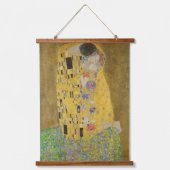 The Lovers Kissingembrace by Gustav Klimt Hangend Wandkleed (Voorkant)