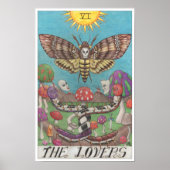The Lovers tarot card Poster (Voorkant)