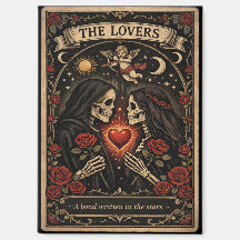 The Lovers Tarot Gothic Valentine Magnet 