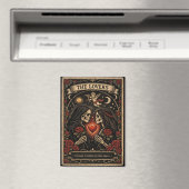 The Lovers Tarot Gothic Valentine Magnet  (In Situ (Lave-vaisselle))