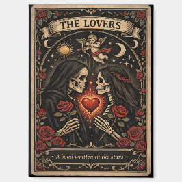 The Lovers Tarot Gothic Valentine Magnet  Magneet