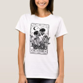 The Lovers Tarot Skelet Valentijn T-shirt (Voorkant)