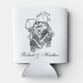The Lovers Til Death Gothic Bruiloft gepersonalise Blikjeskoeler (Achterkant)