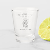 The Lovers Til Death Gothic Bruiloft gepersonalise Shot Glas (Achterkant)