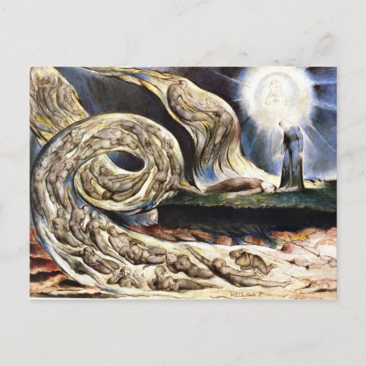The Lovers’ Whirlwind, William Blake Briefkaart (Voorkant)