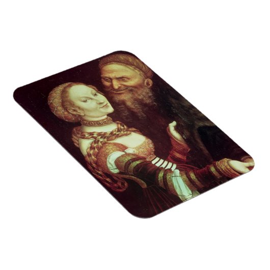 The Lovesick Old Man, 1553 (olie op het paneel) Magneet (Rechterzijde)