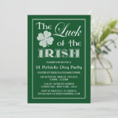 The Luck Of The Irish St. Patrick's Day Invitation (Debout devant)