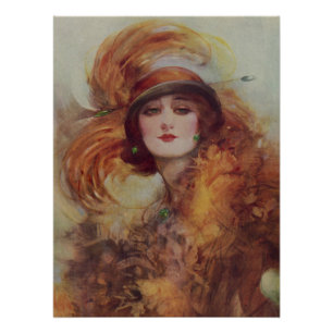 The Lure Of The Green Eyes - W.H. Barribal Perfect Poster