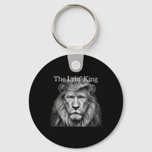 The Lyin King Funny Anti-Trump 2025 Leeuwenliefheb Sleutelhanger