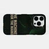 The Machines Took The Market – Cyber Trader Poster iPhone Hoesje (Achterkant horizontaal)