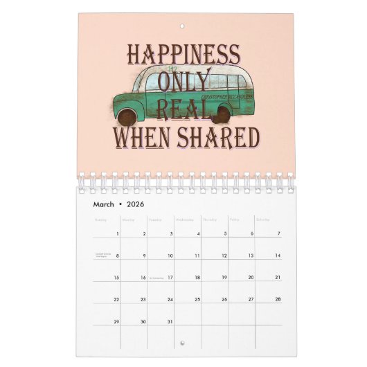 The Magic Bus: Happiness Only Real When Shared -  Kalender (Mar 2026)