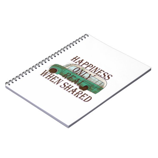 The Magic Bus: Happiness Only Real When Shared -  Notitieboek (Linkerzijde)