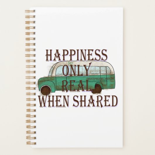 The Magic Bus: Happiness Only Real When Shared -  Planner (Voorkant)