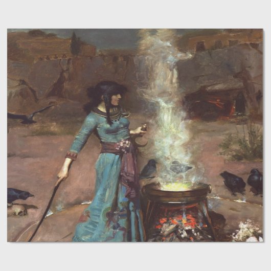 The Magic Circle High Resolution John Waterhouse Cadeaupapier (Vlak)
