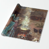 The Magic Circle High Resolution John Waterhouse Cadeaupapier (Uitgerold)
