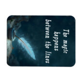 "The magic happens between the lines" Magneet (Horizontaal)