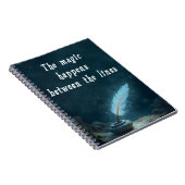 "The magic happens between the lines" Notitieboek (Rechterzijde)