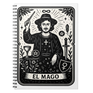 The Magician Tarot Card Print  Notitieboek