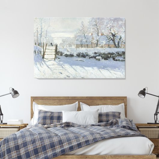 The Magpie – Claude Monet – Die Elster – La Pie Canvas Afdruk (Insitu (Slaapkamer))