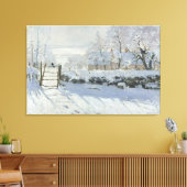 The Magpie – Claude Monet – Die Elster – La Pie Canvas Afdruk (Insitu (Woonkamer))