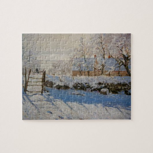 The Magpie La Pie van Claude Monet Legpuzzel (Horizontaal)