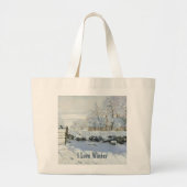 The Magpie van Claude Monet Grote Tote Bag (Voorkant)