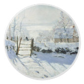 The Magpie van Claude Monet Keramische Knop (Voorkant)