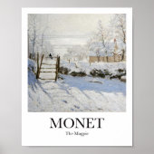 The Magpie van Claude Monet Poster (Voorkant)