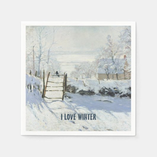 The Magpie van Claude Monet Servet (Voorkant)