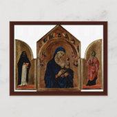The Main Board Triptych van Londen: Madonna met An Briefkaart (Voorkant)