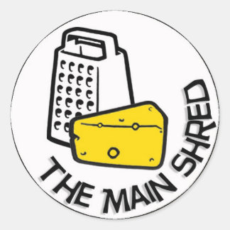 The 'Main Shred' merchandise Ronde Sticker