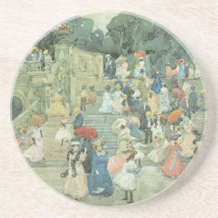The Mall, Central Park van Maurice Prendergast Zandsteen Onderzetter