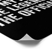 The Man The Myth The Legend The Officiant Funny Qu Poster (Hoek)