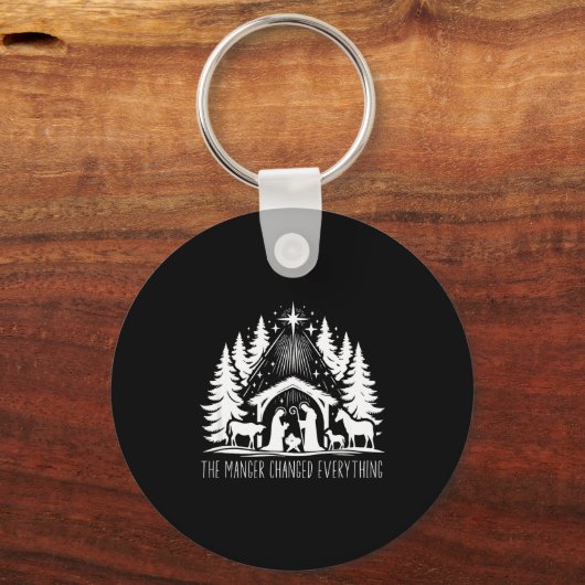 The Manger Changed Everything  Sleutelhanger (Voorkant)