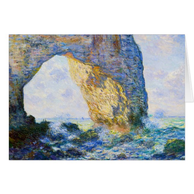 The Manneport, Rock Arch West of Etretat Monet (Voorkant Horizontaal)