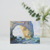 The Manneport, Rock Arch West of Etretat Monet Briefkaart (Staand voorkant)