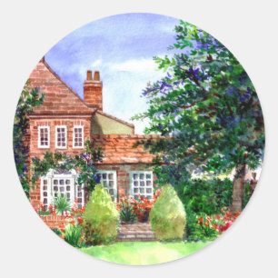 The Manor House, Heslington, York Ronde Sticker