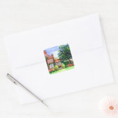 The Manor House, Heslington, York Vierkante Sticker (Envelop)