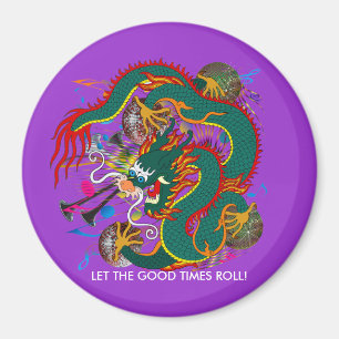 The-Mardi Gras Dragon V-2 Magneet