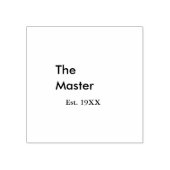 The Master boss name est year date man king title Rubberstempel (Afrduk)