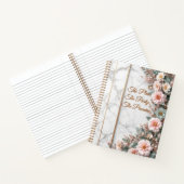 The Master Plan | Luxe Marble & Floral Wedding Notitieboek (Binnen)